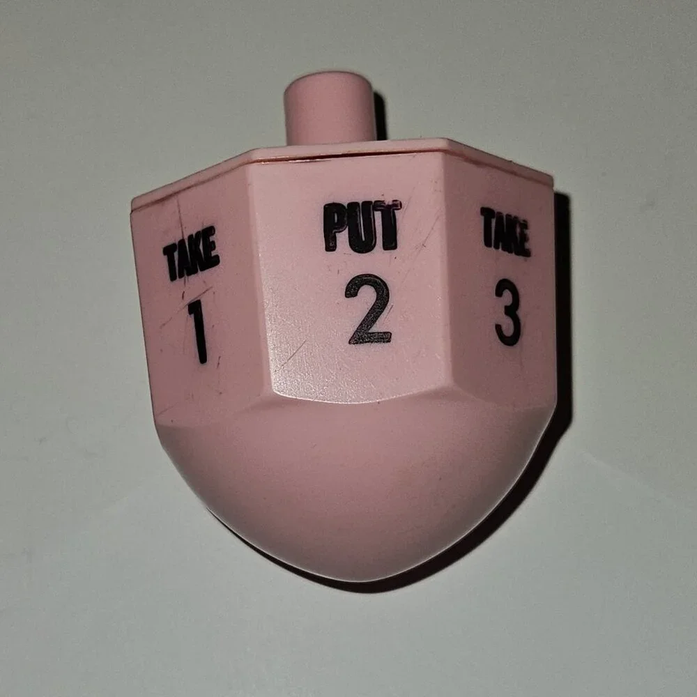 VTG Put & Take Game Pink Spinner Red Yellow Blue Chips Schaper 1965 READ